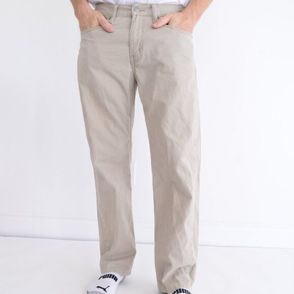 The Levi's 514 Tan Straight Leg Pants, size 32x29 - Picture 1 of 11